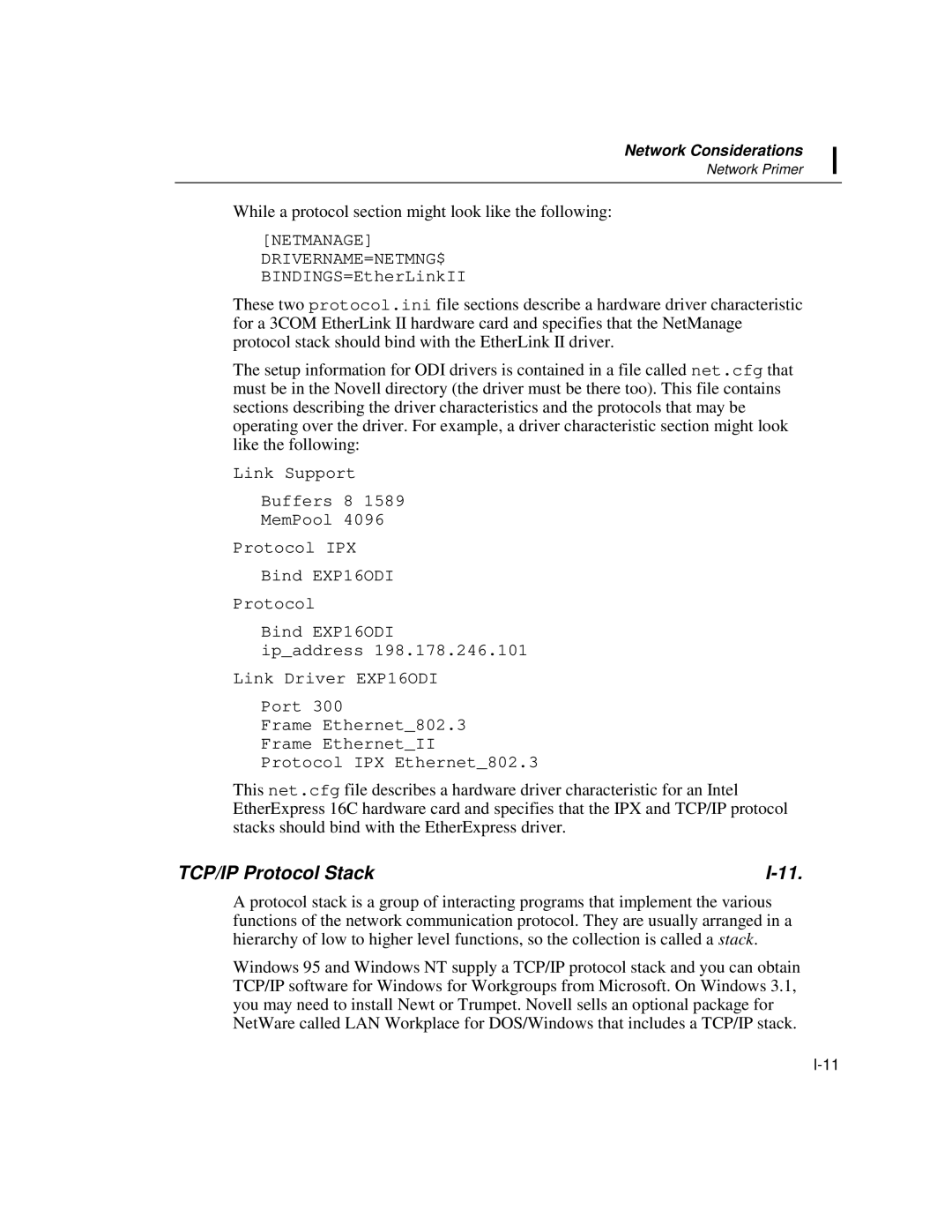 Fluke 2640A, 2645A user manual TCP/IP Protocol Stack 