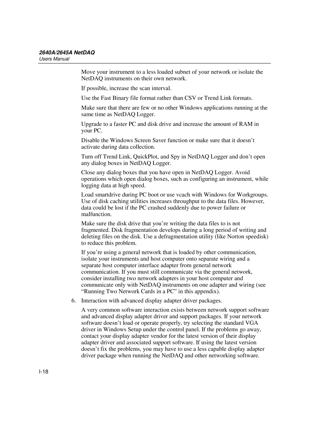 Fluke user manual 2640A/2645A NetDAQ 