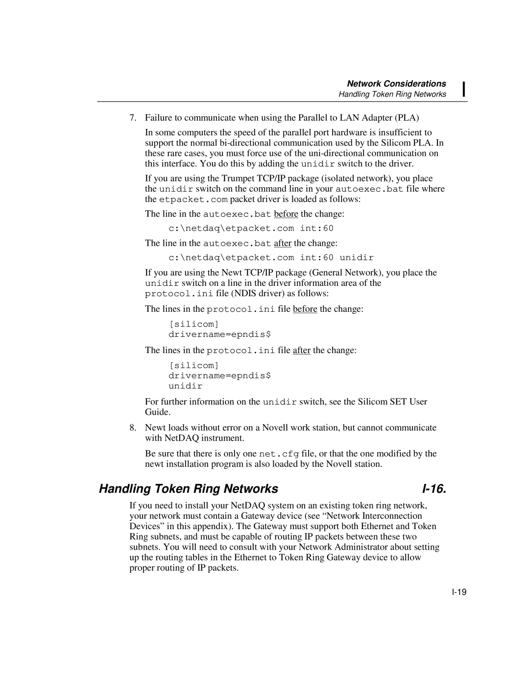 Fluke 2640A, 2645A user manual Handling Token Ring Networks 