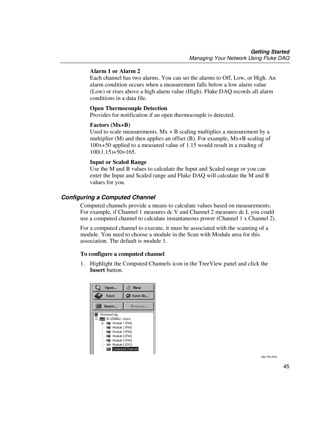 Fluke 2686A, 2680A manual Configuring a Computed Channel 