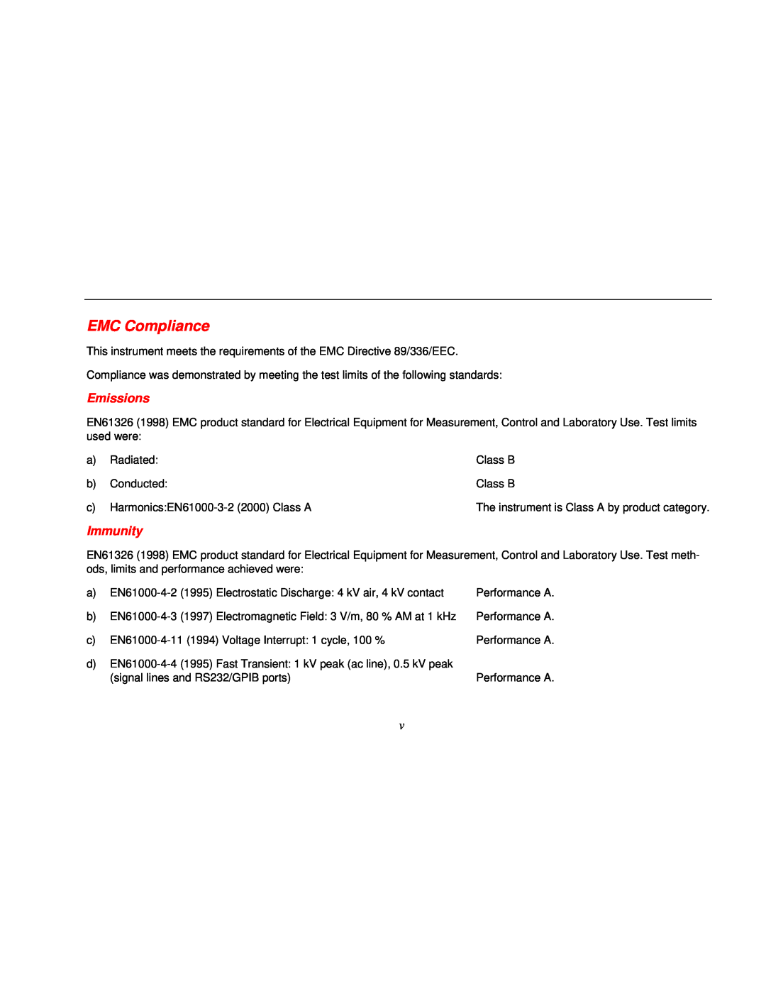 Fluke 271 manual EMC Compliance, Emissions, Immunity 
