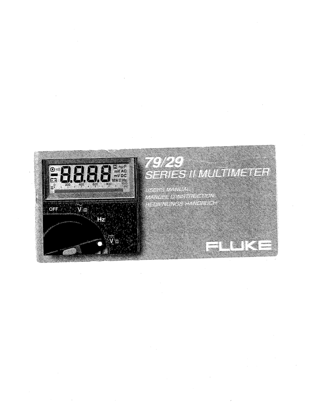 Fluke 79, 29 manual 