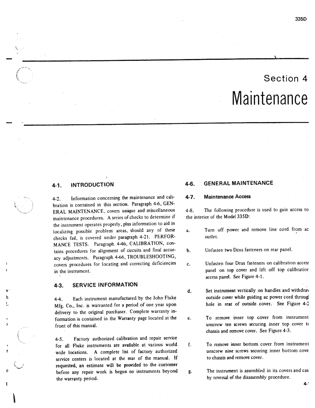 Fluke 335D manual 