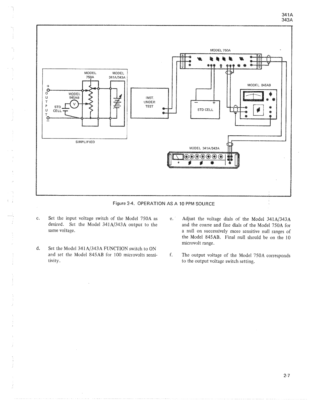 Fluke 341a, 343a dc voltage calibrators manual 