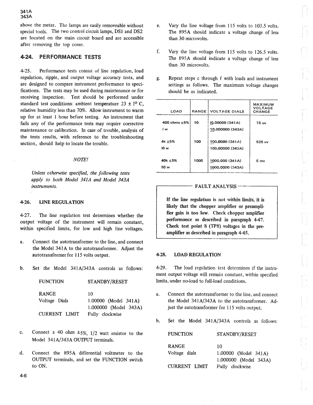 Fluke 341a, 343a dc voltage calibrators manual 