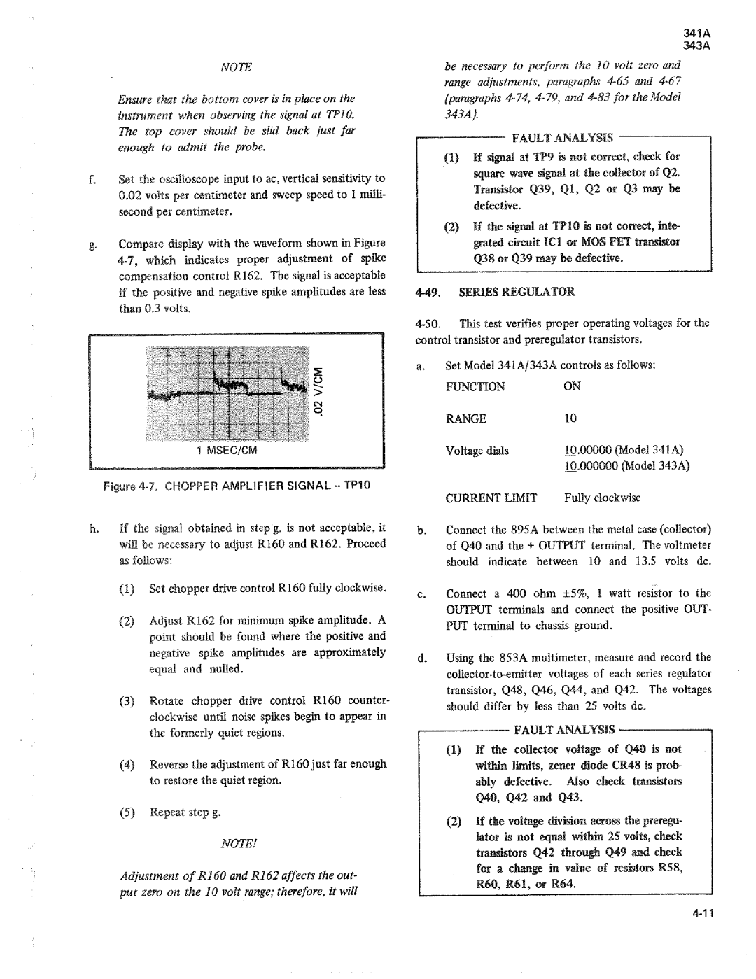 Fluke 343a dc voltage calibrators, 341a manual 