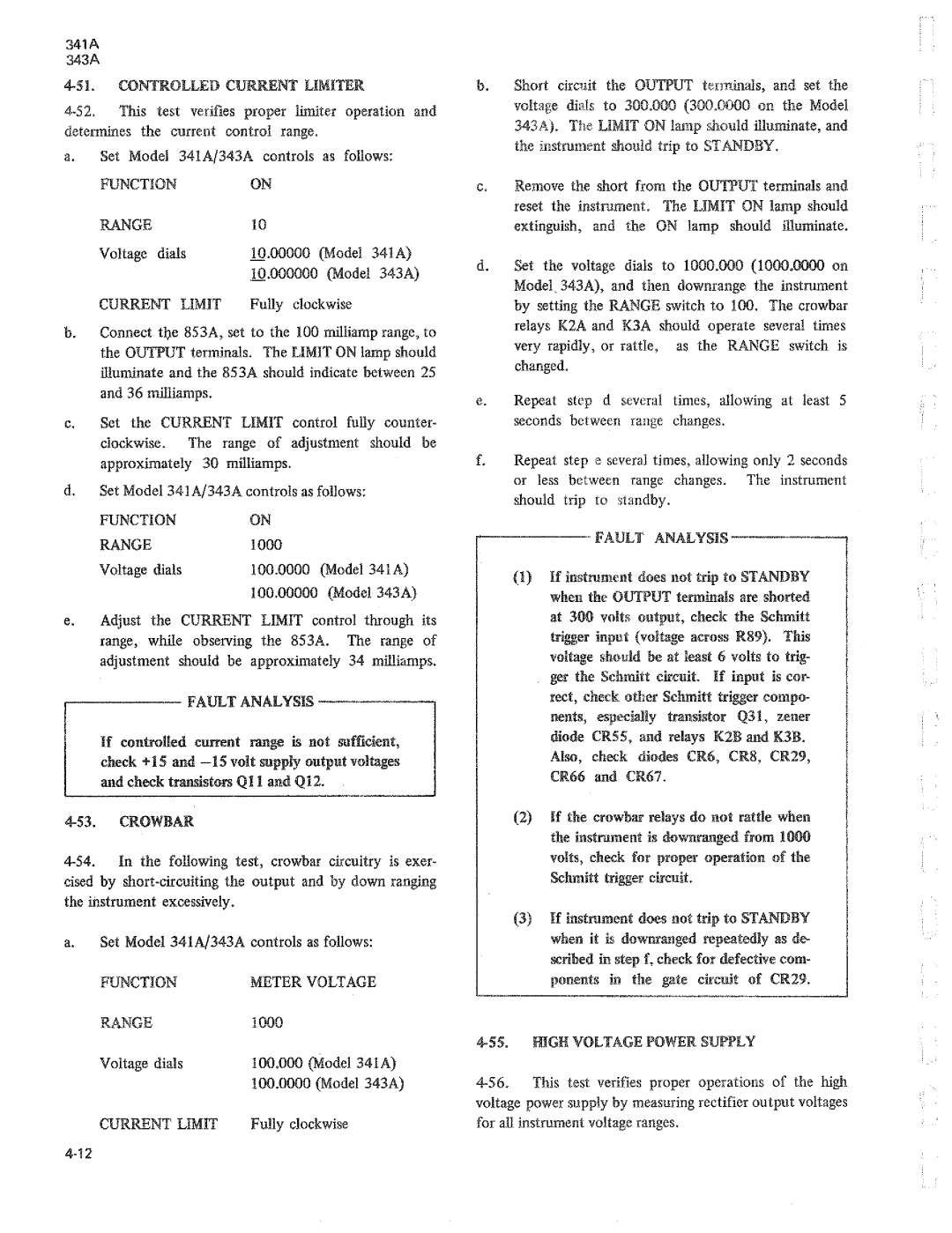 Fluke 341a, 343a dc voltage calibrators manual 