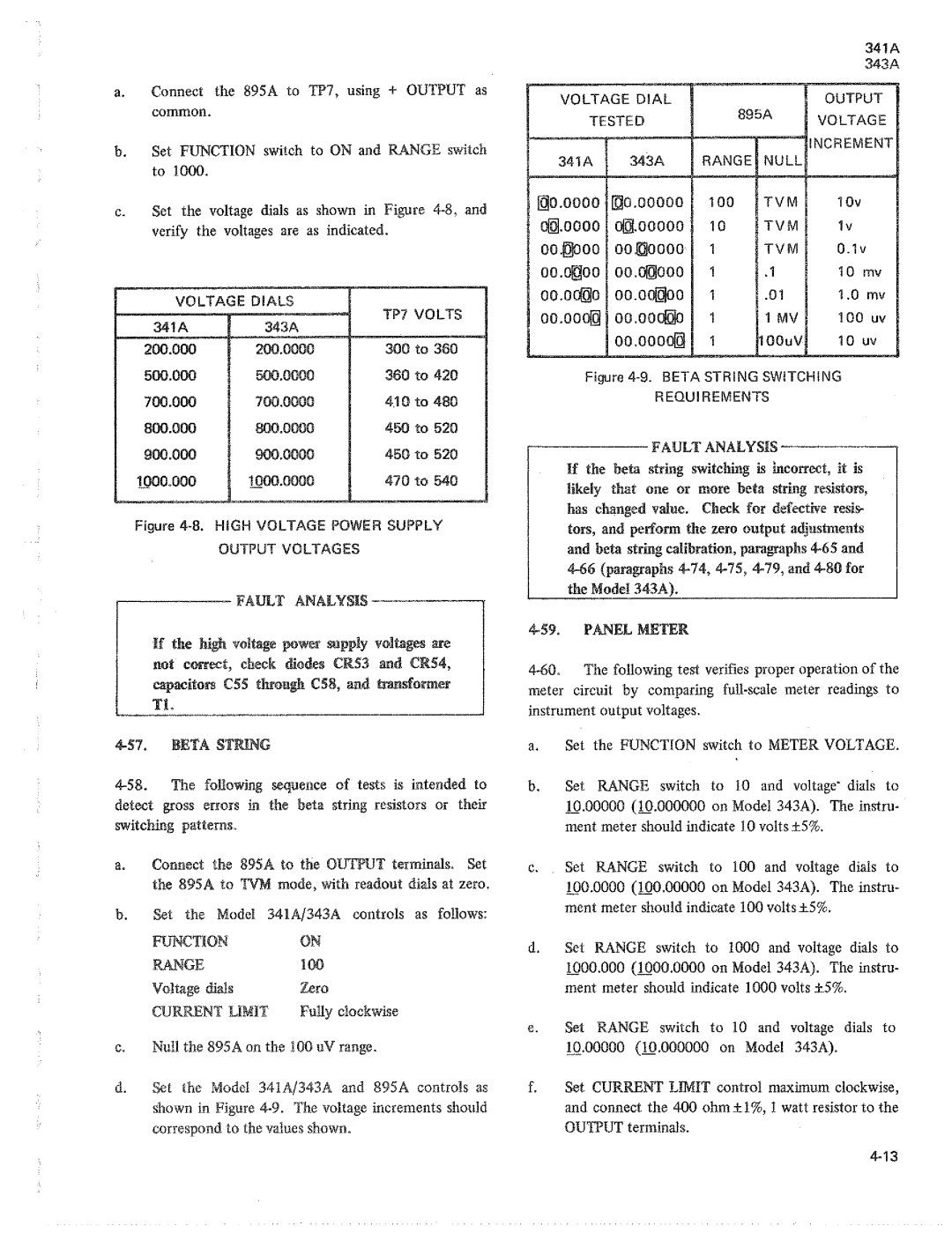 Fluke 343a dc voltage calibrators, 341a manual 