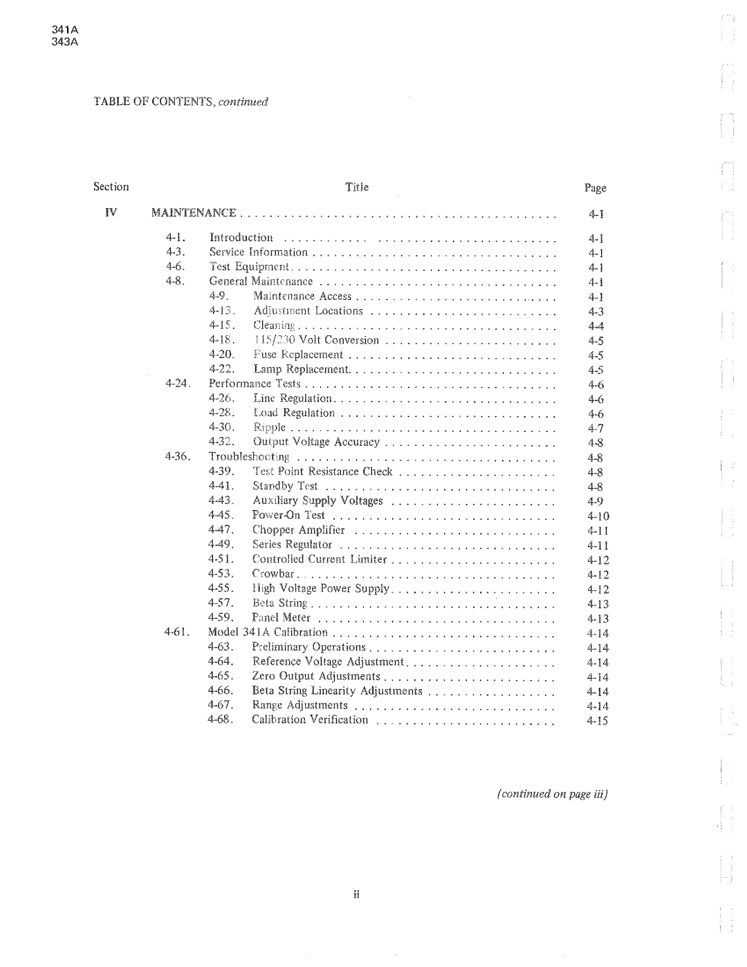 Fluke 341a, 343a dc voltage calibrators manual 