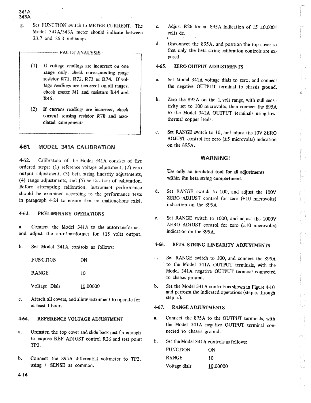 Fluke 341a, 343a dc voltage calibrators manual 