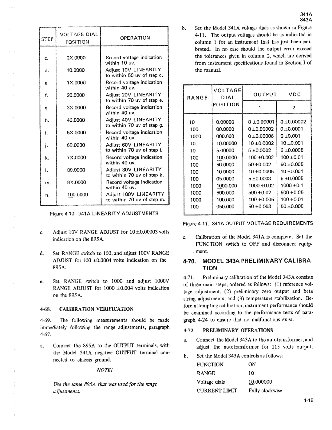 Fluke 343a dc voltage calibrators, 341a manual 