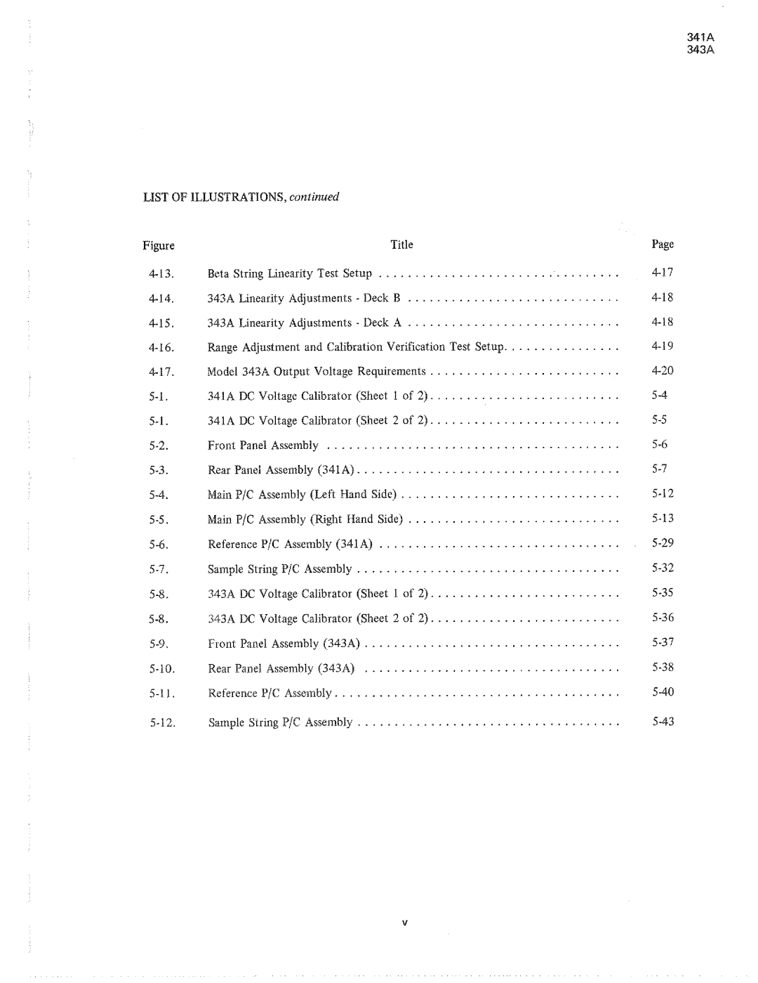 Fluke 343a dc voltage calibrators, 341a manual 