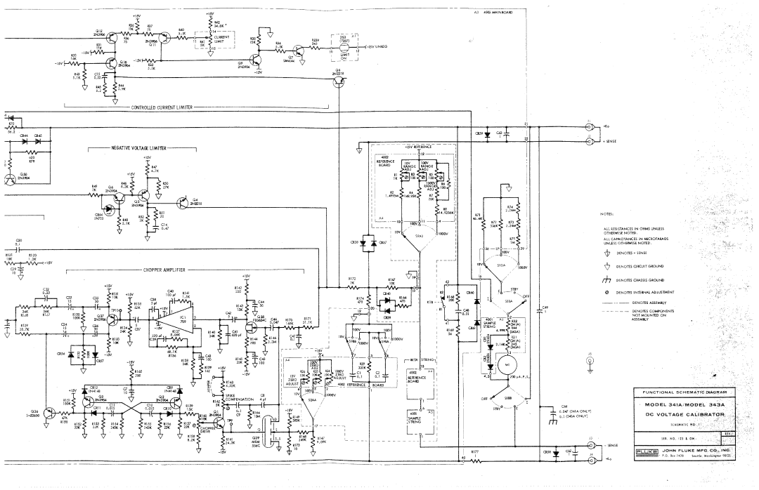 Fluke 341a, 343a dc voltage calibrators manual 