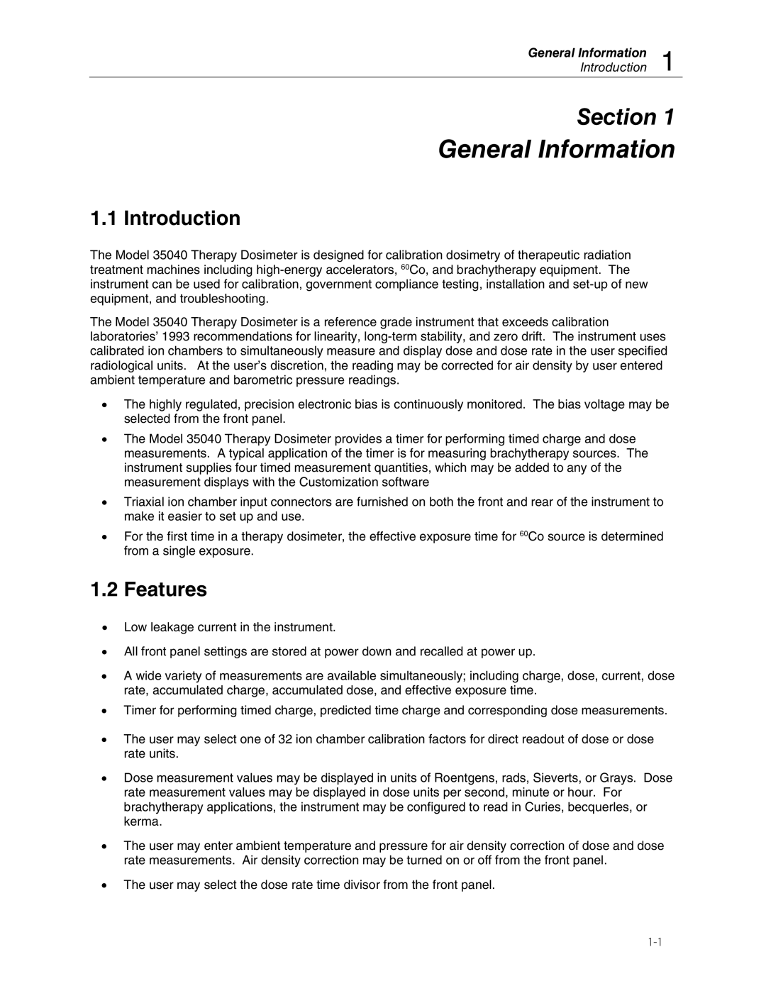 Fluke 35040 manual Introduction, Features 