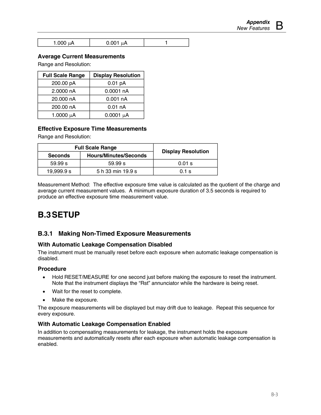 Fluke 35040 manual Setup, New Features B 