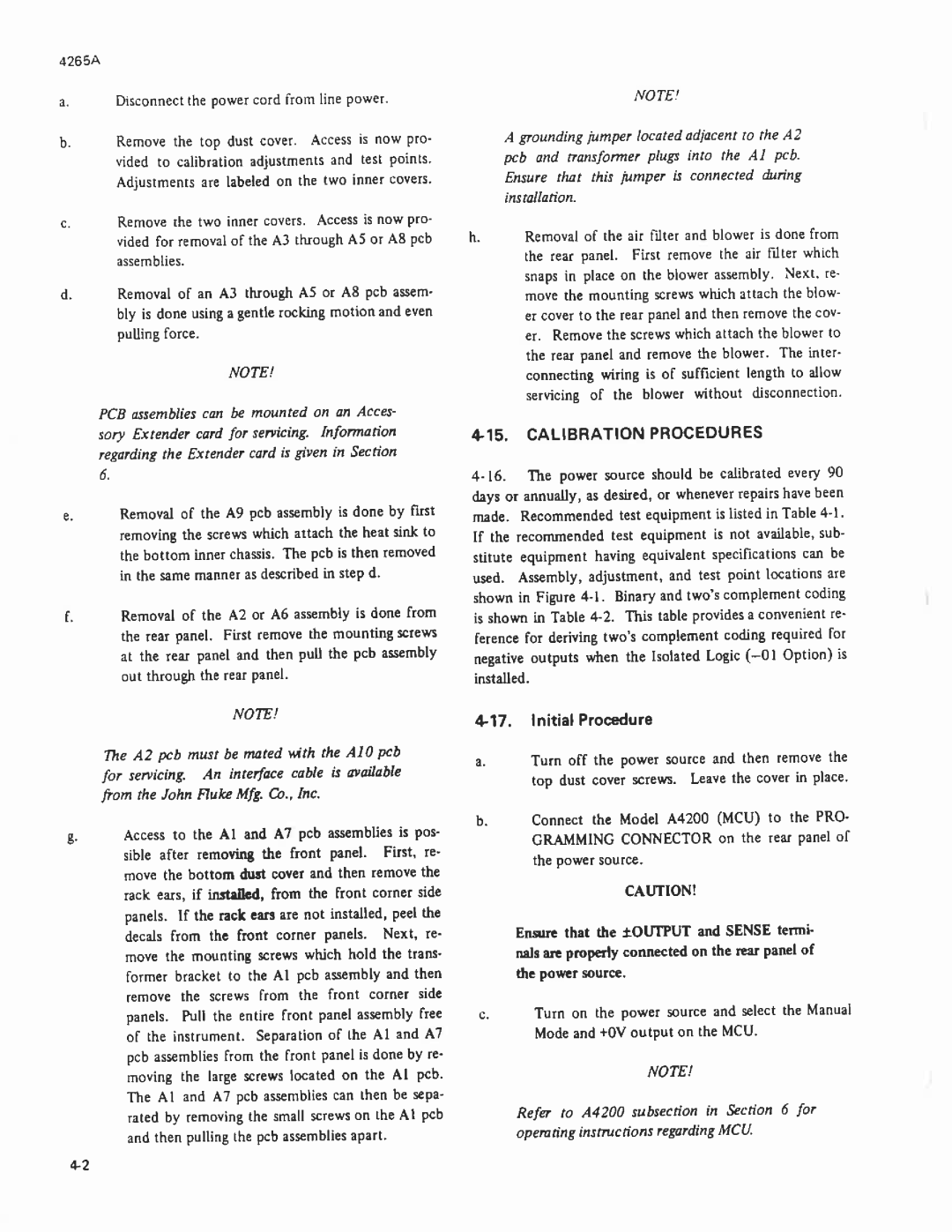 Fluke 4265A manual 