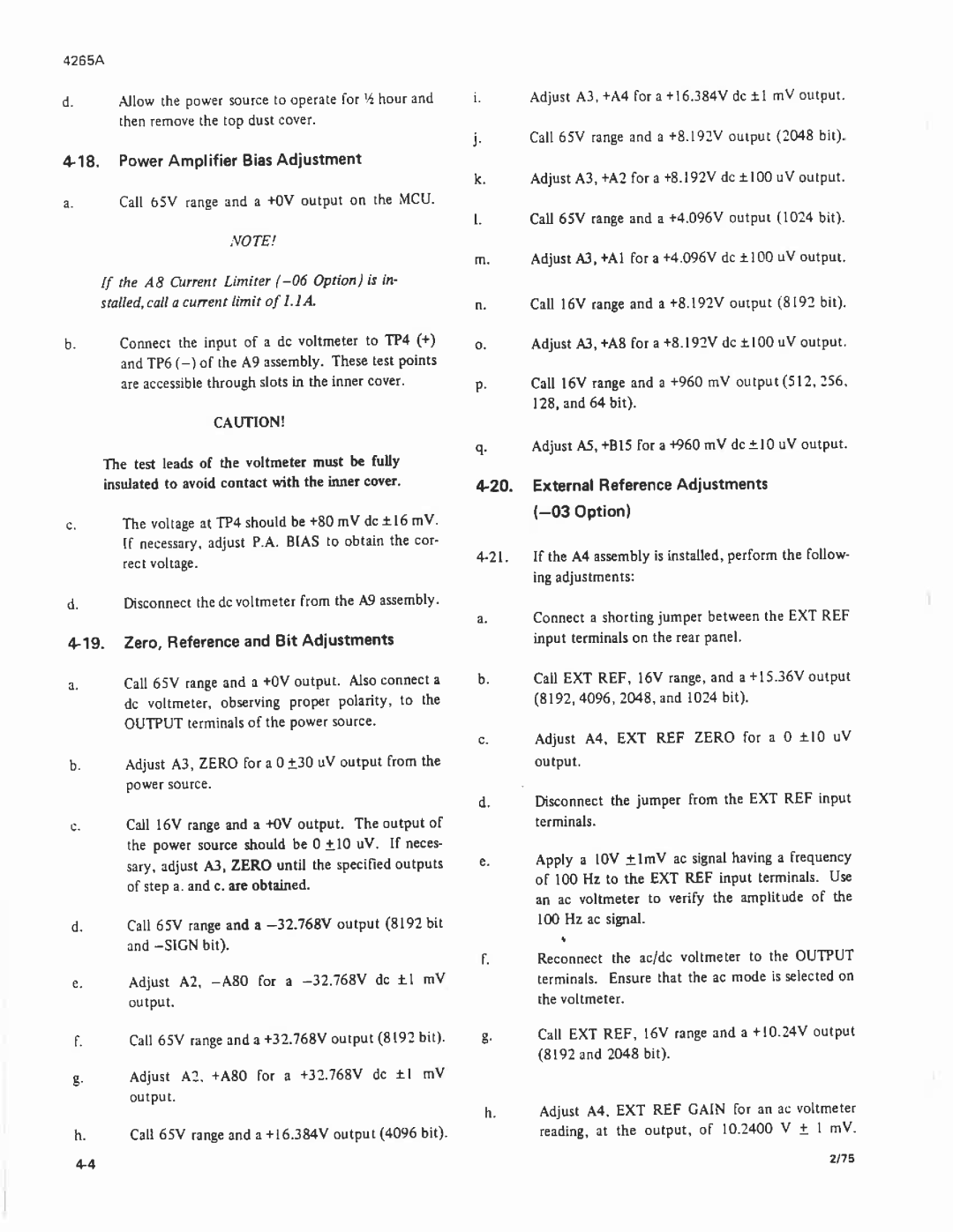 Fluke 4265A manual 