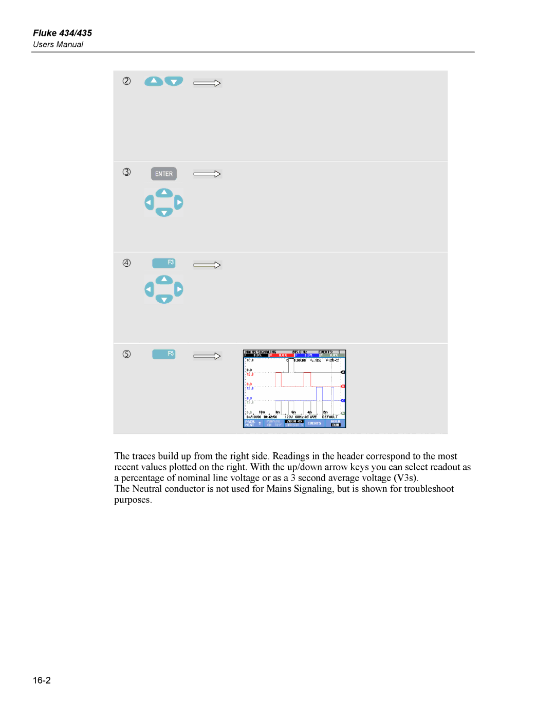 Fluke 435 user manual 16-2 