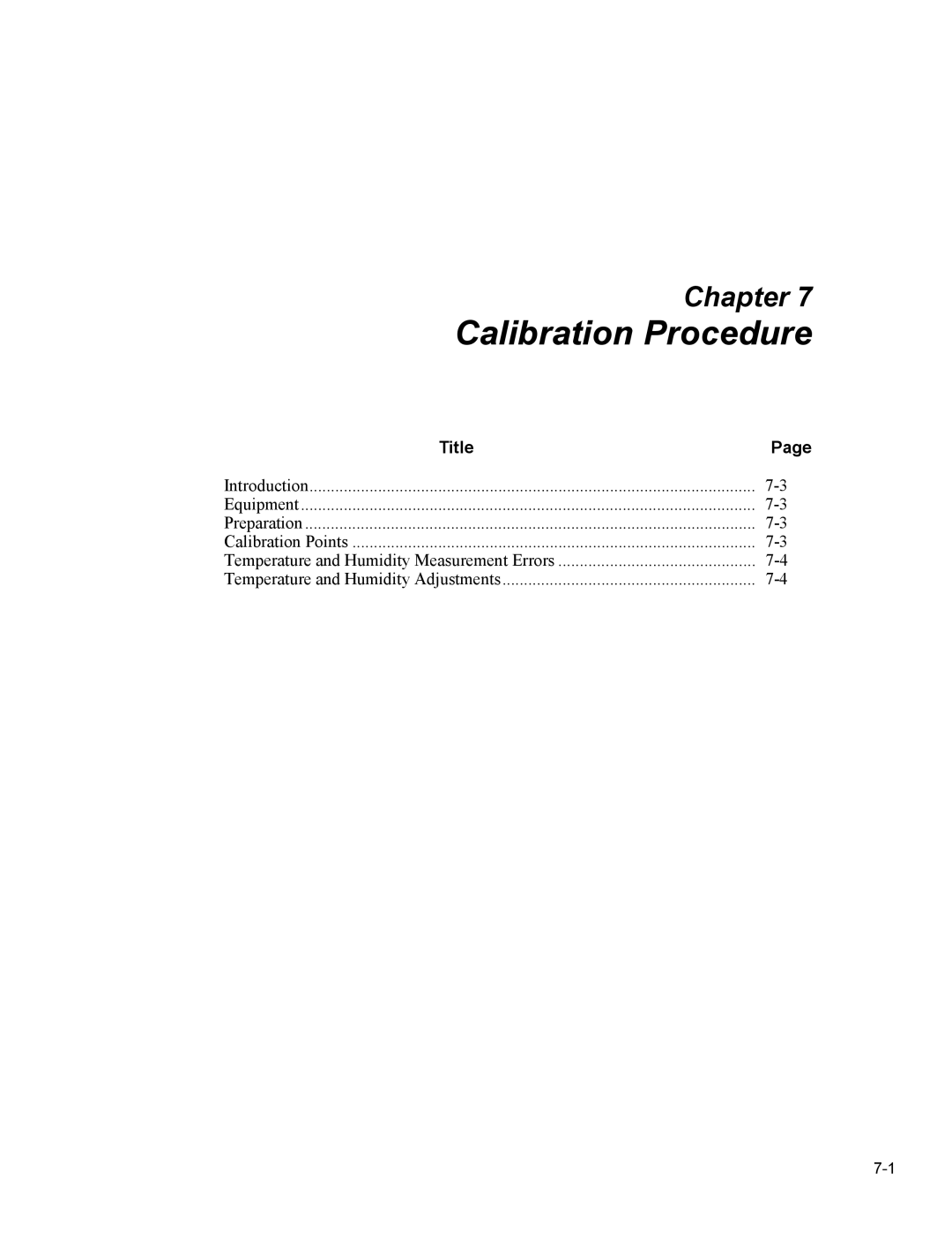 Fluke 5020A user manual Calibration Procedure 