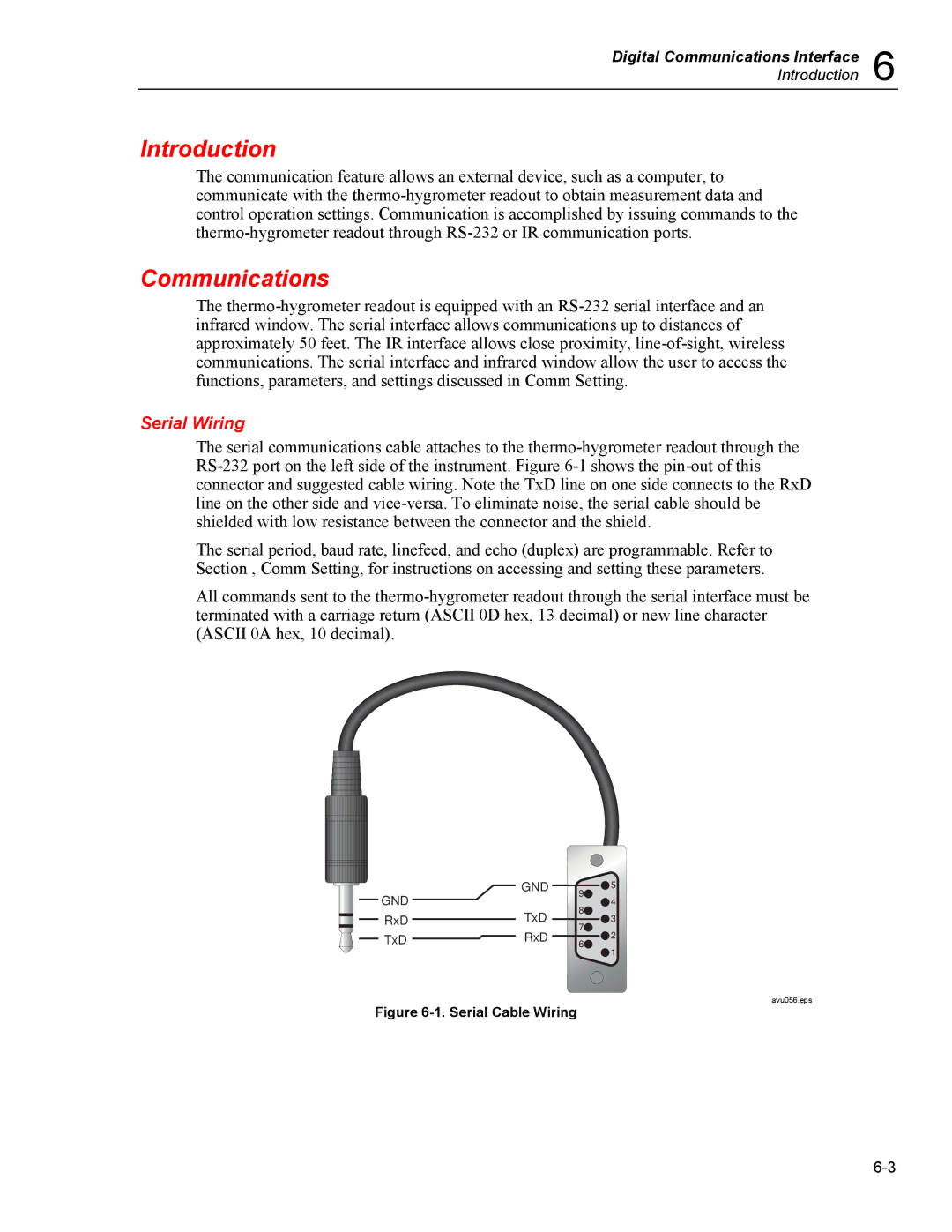 Fluke 5020A user manual Communications, Serial Wiring 