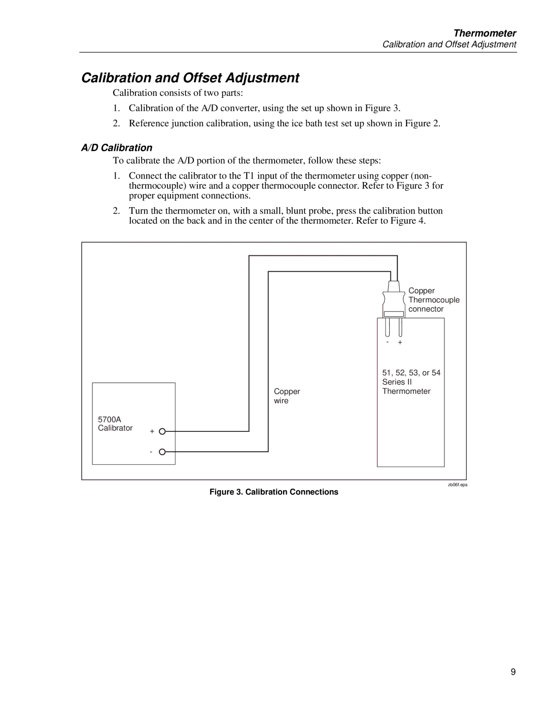 Fluke 54, 51, 52, 53 service manual Calibration and Offset Adjustment 