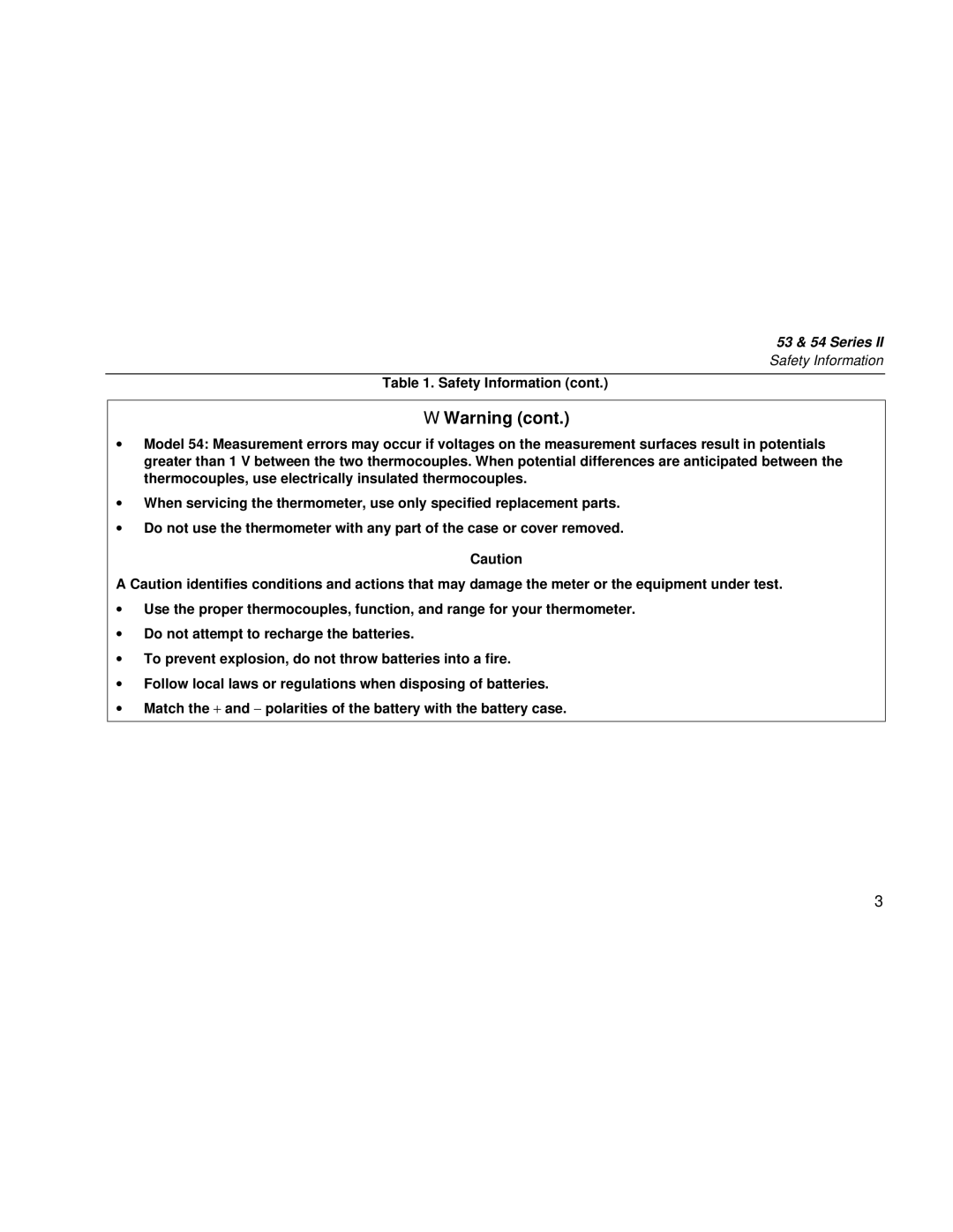 Fluke 53 & 54 Series user manual Safety Information 