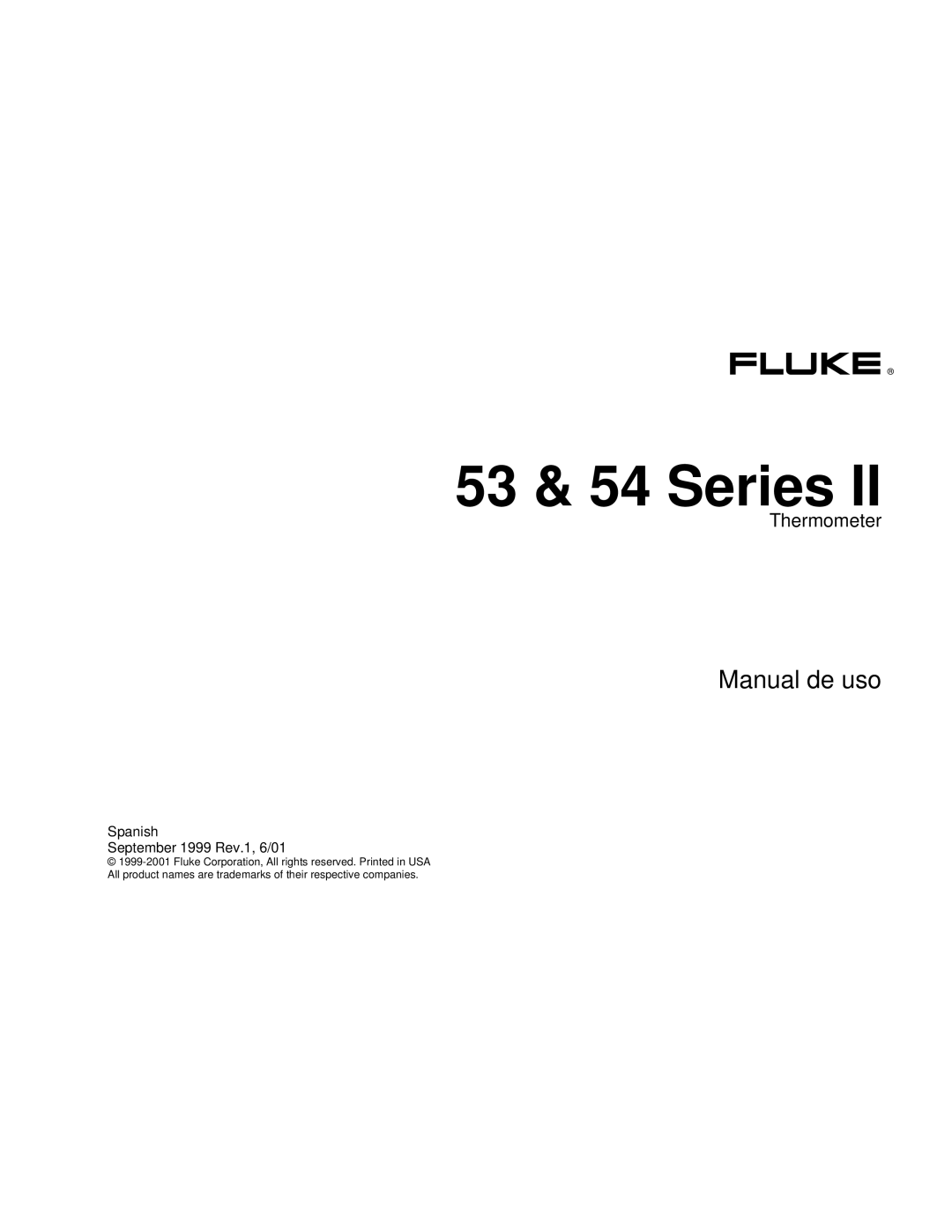 Fluke 53 Series manual 53 & 54 Series 