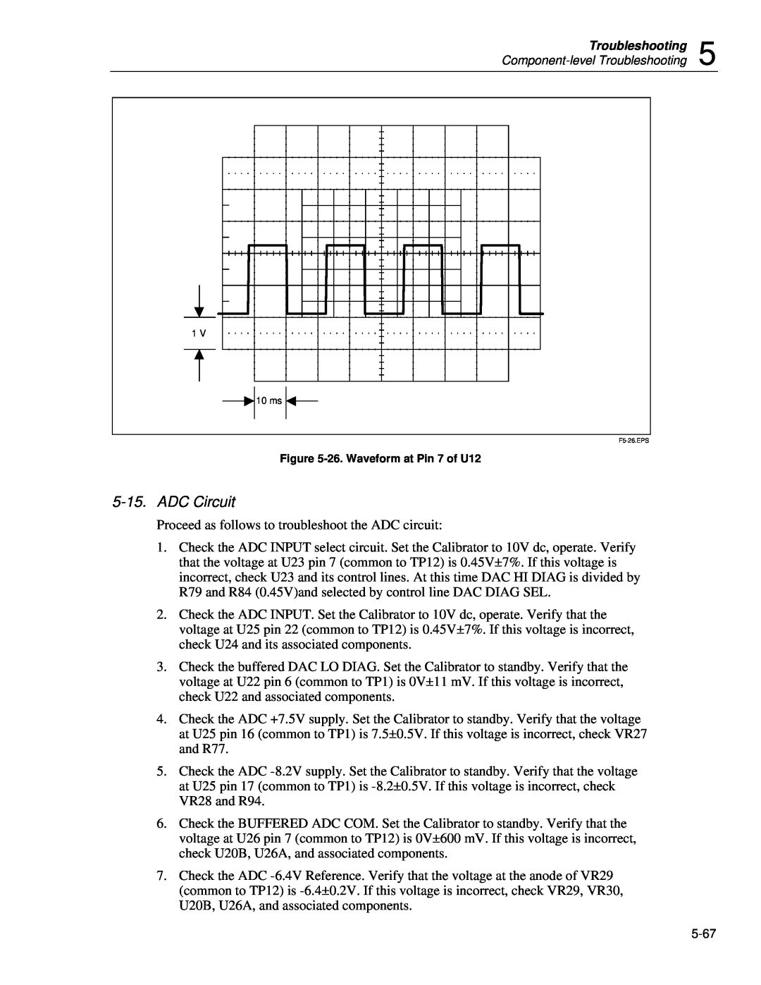 Fluke 5720A service manual ADC Circuit 