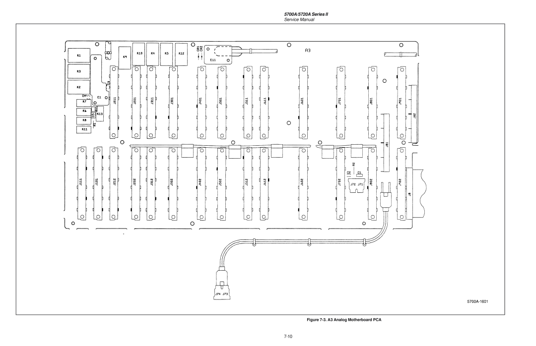 Fluke service manual 5700A/5720A Series, Service Manual, 3. A3 Analog Motherboard PCA 