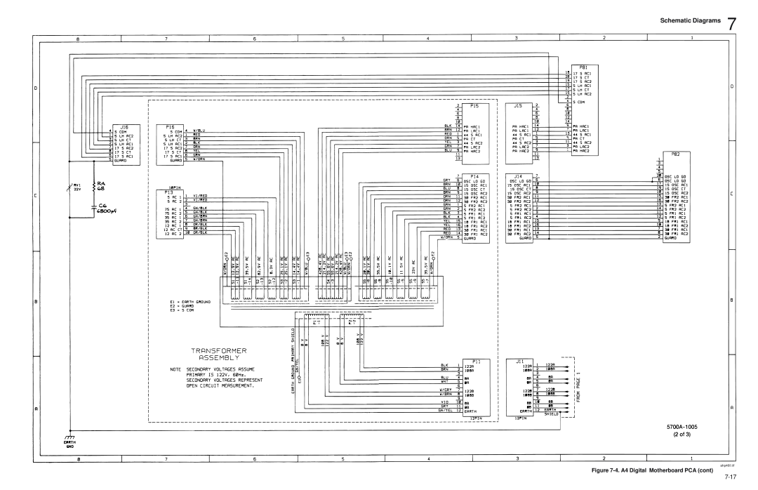 Fluke 5720A service manual Schematic Diagrams, 4. A4 Digital Motherboard PCA cont, ahp46f.tif 