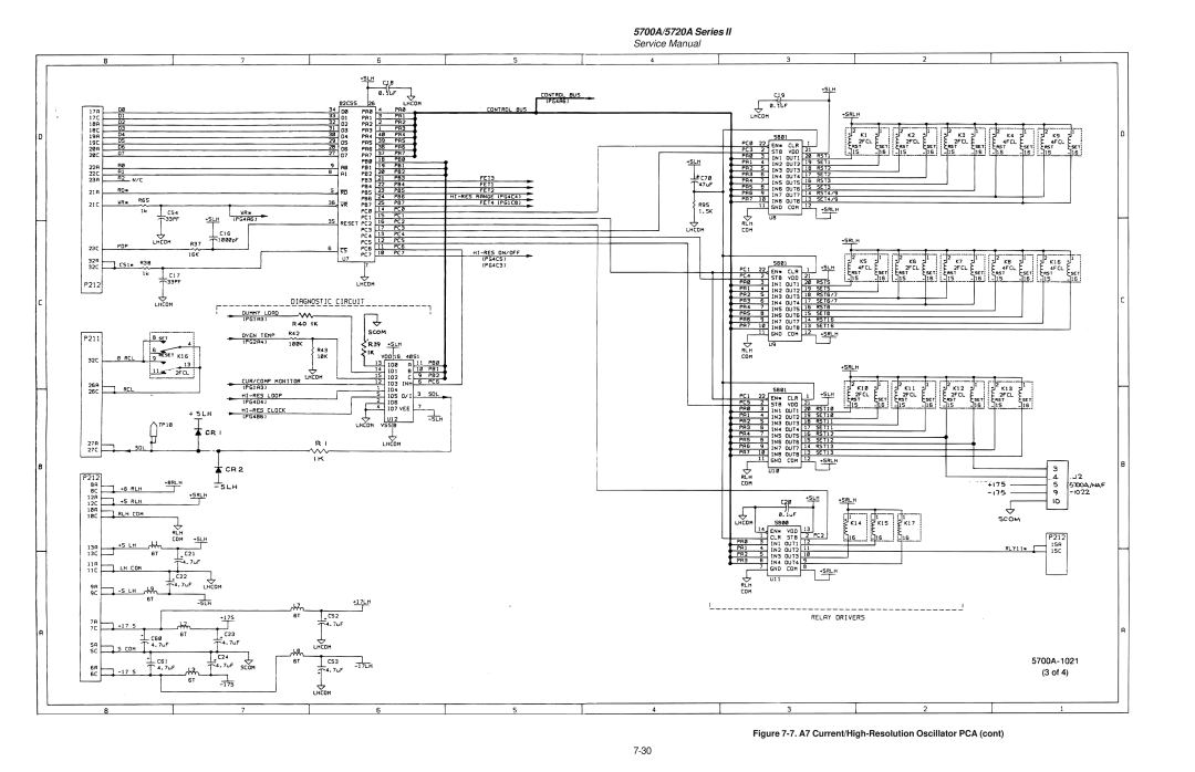 Fluke service manual 5700A/5720A Series, Service Manual, 7. A7 Current/High-Resolution Oscillator PCA cont 