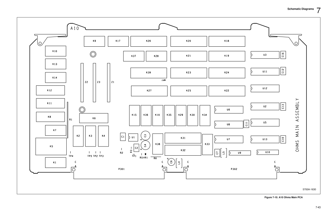 Fluke 5720A service manual Schematic Diagrams, 10. A10 Ohms Main PCA 
