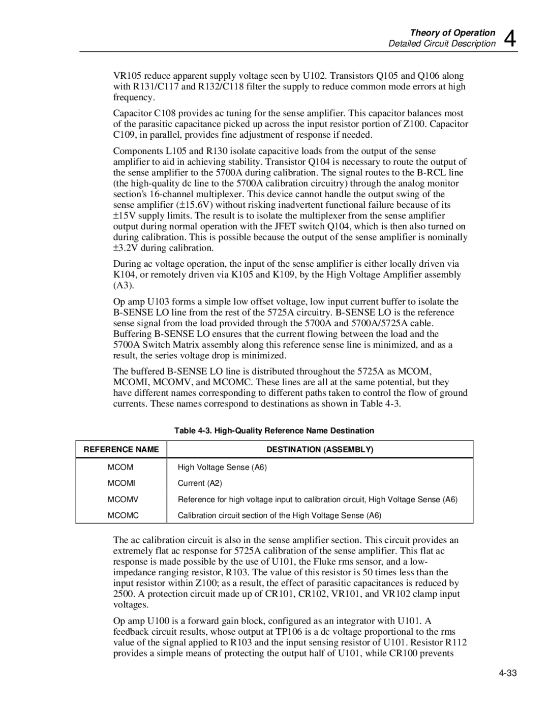 Fluke 5725A instruction manual High-Quality Reference Name Destination, Destination Assembly 