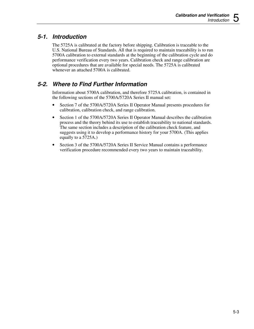 Fluke 5725A instruction manual Introduction, Where to Find Further Information 