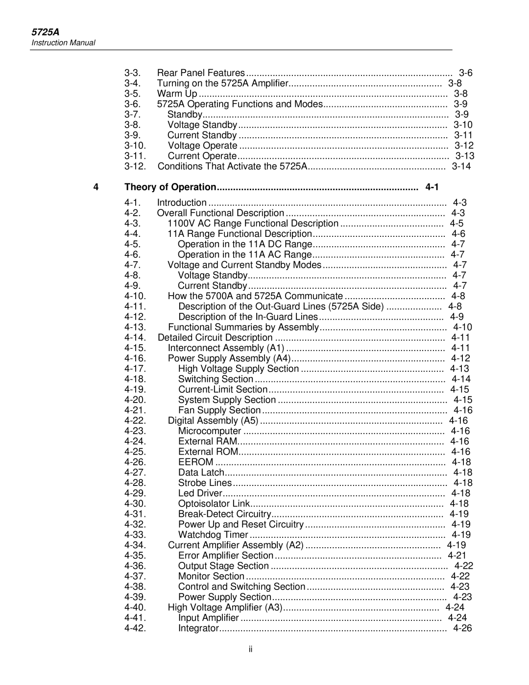 Fluke 5725A instruction manual 