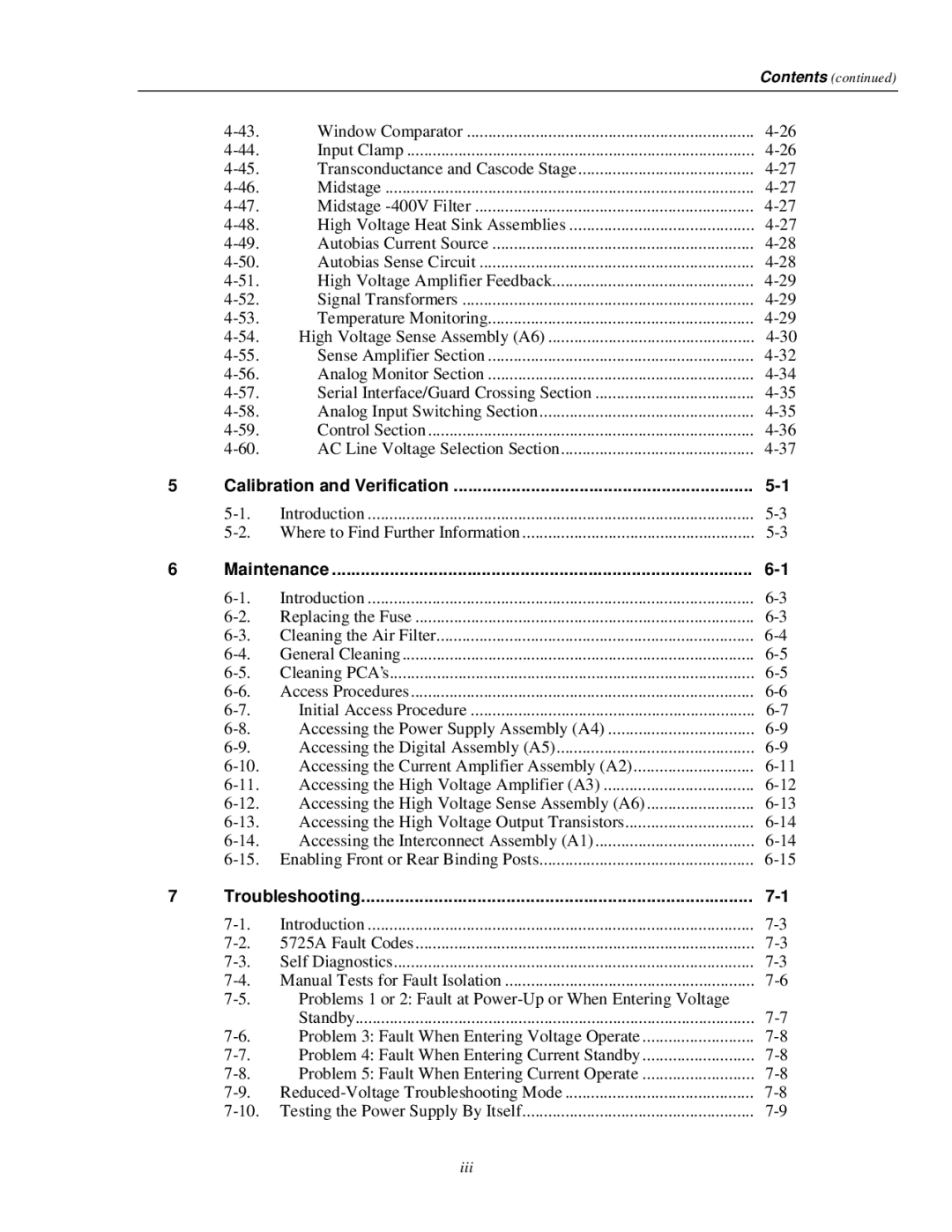 Fluke 5725A instruction manual Calibration and Verification 