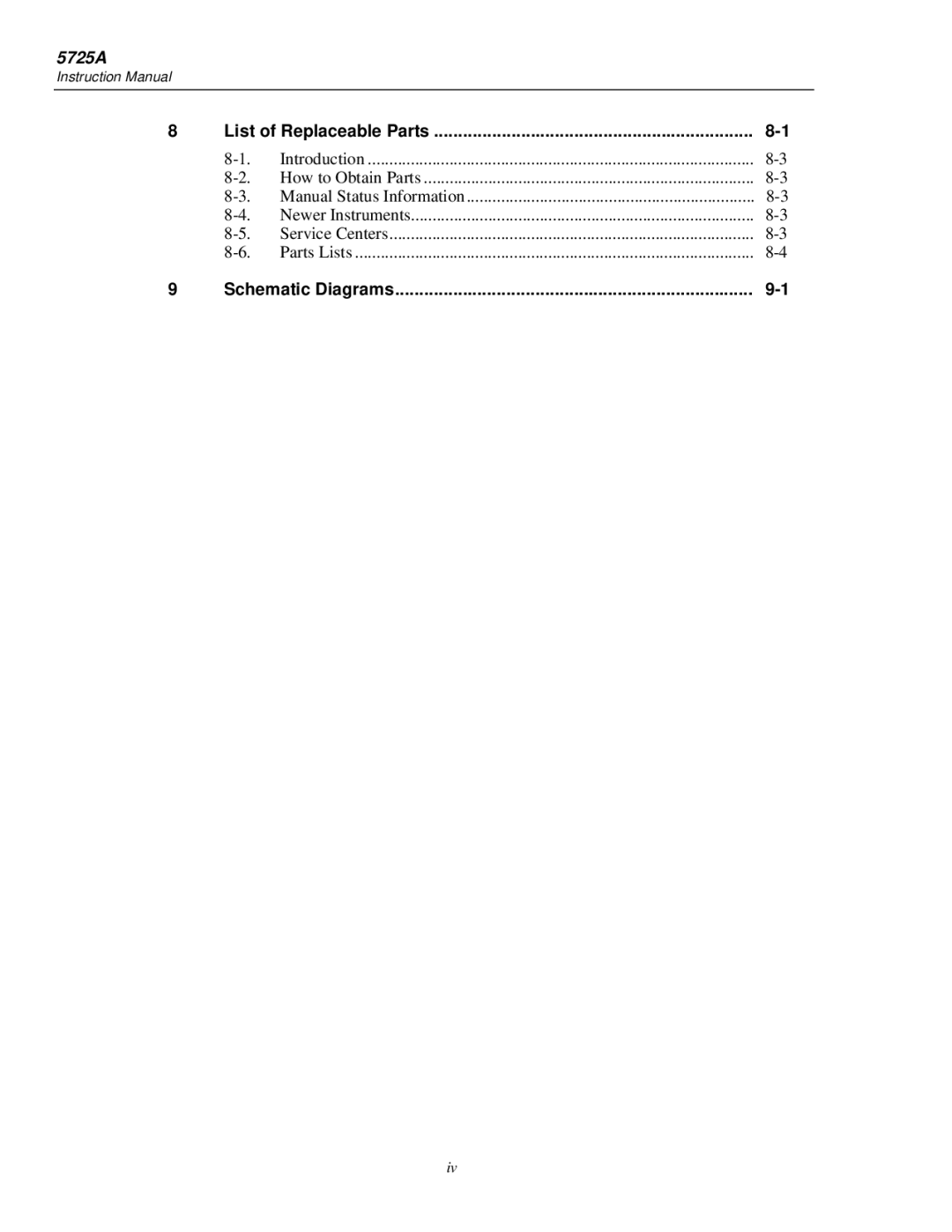 Fluke 5725A instruction manual Schematic Diagrams 