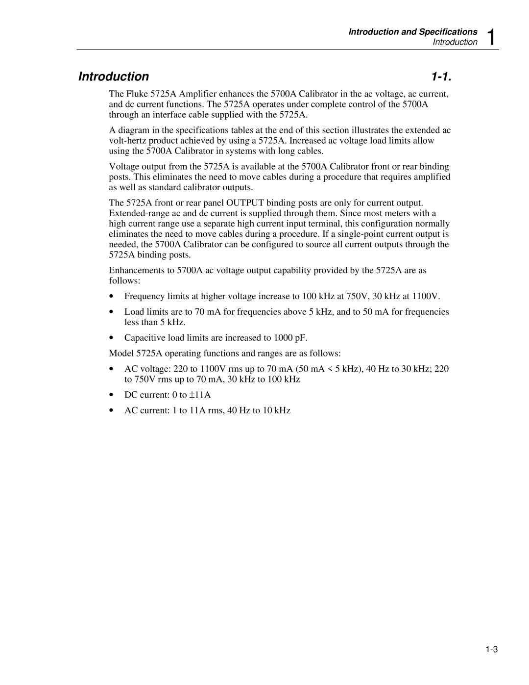 Fluke 5725A instruction manual Introduction 