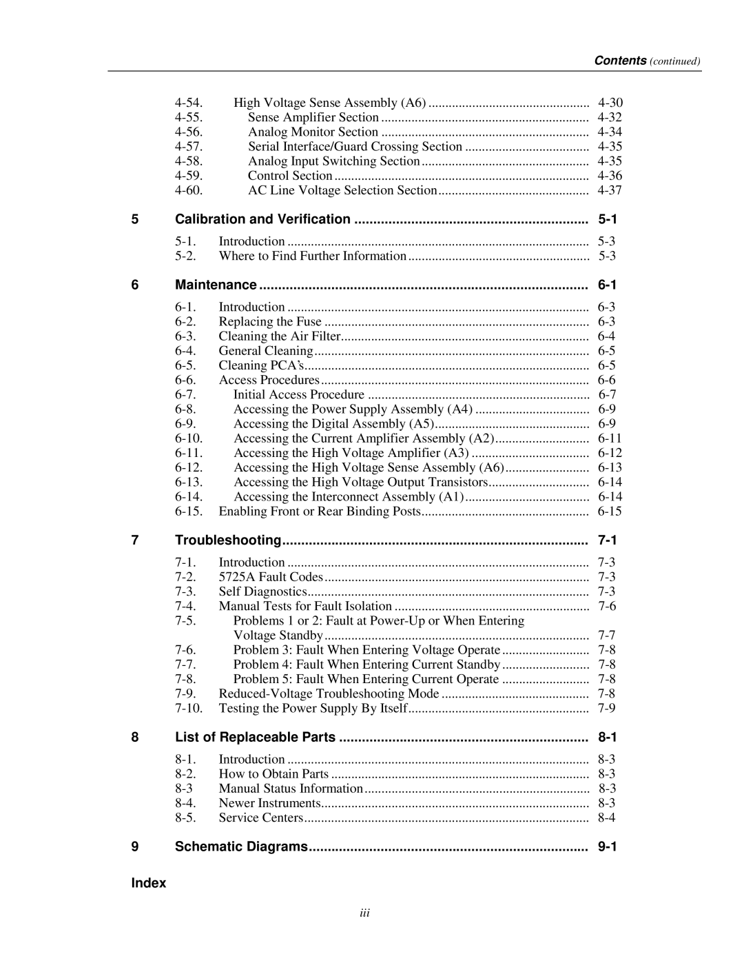 Fluke 5725A instruction manual Calibration and Verification 