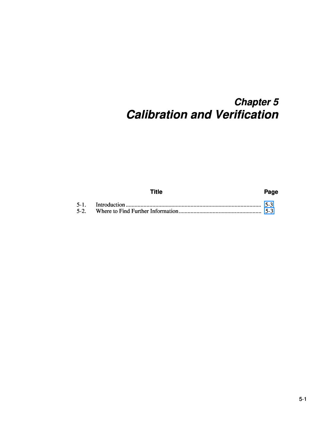 Fluke 5725A instruction manual Calibration and Verification, Chapter 