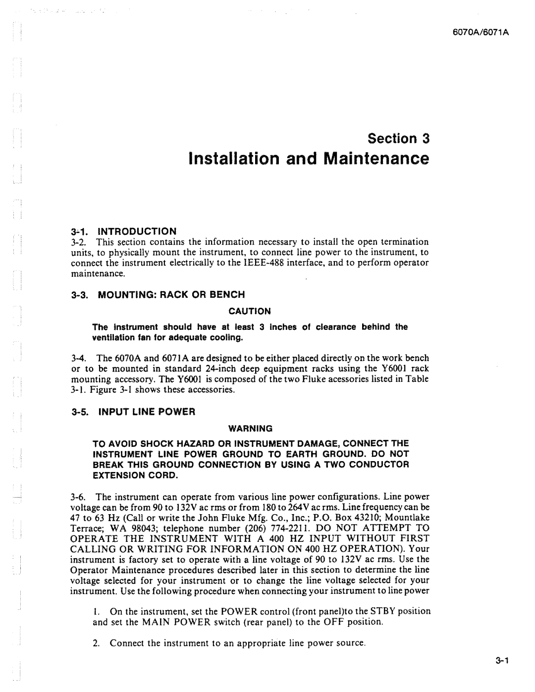 Fluke 6071A manual 