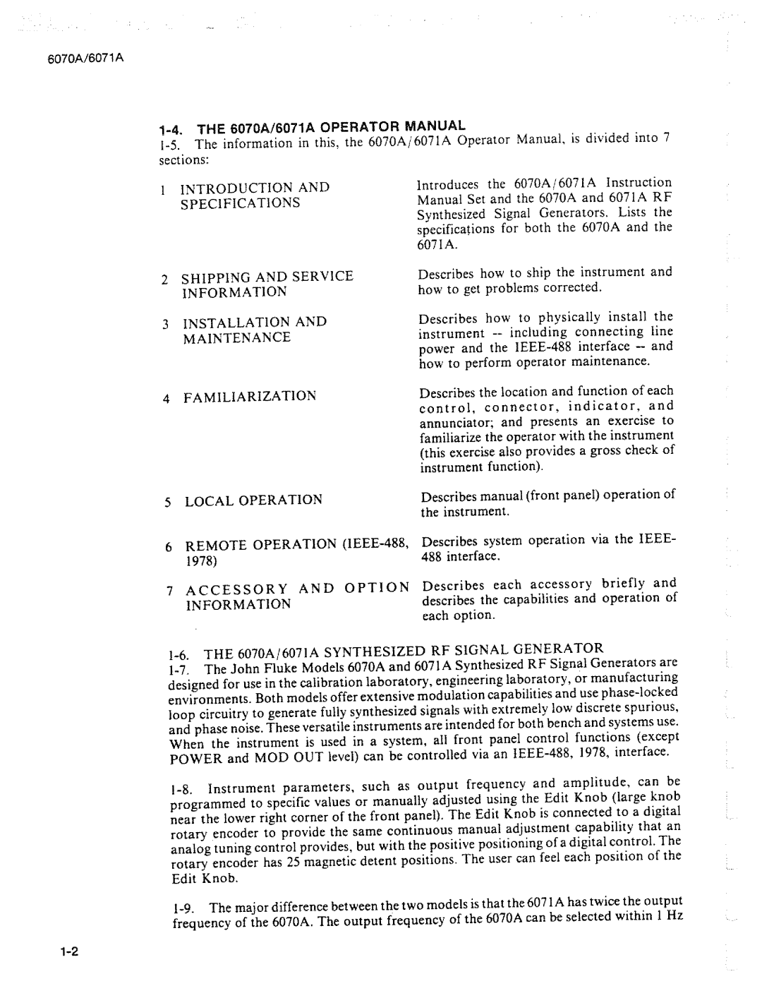 Fluke 6071A manual 