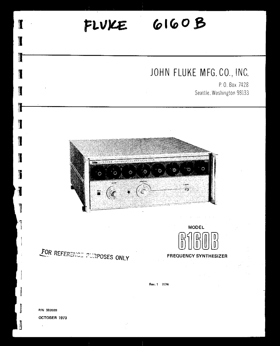 Fluke 6160B manual 