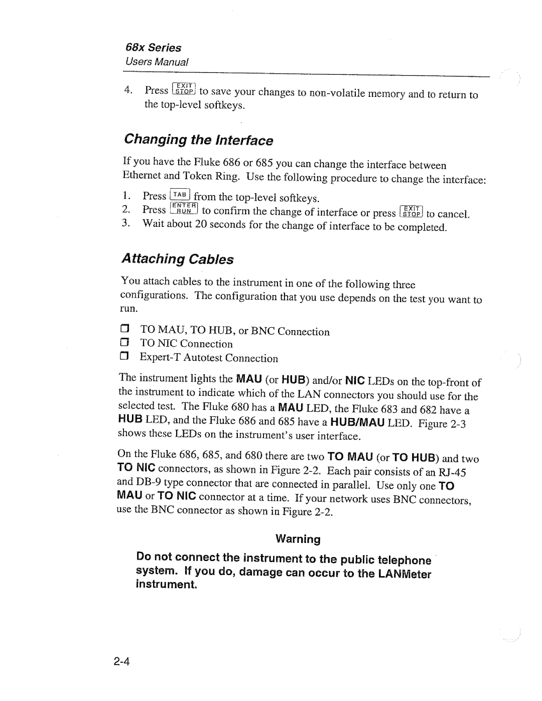 Fluke 68X Series manual 