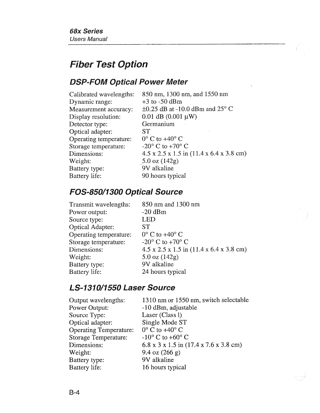 Fluke 68X Series manual 