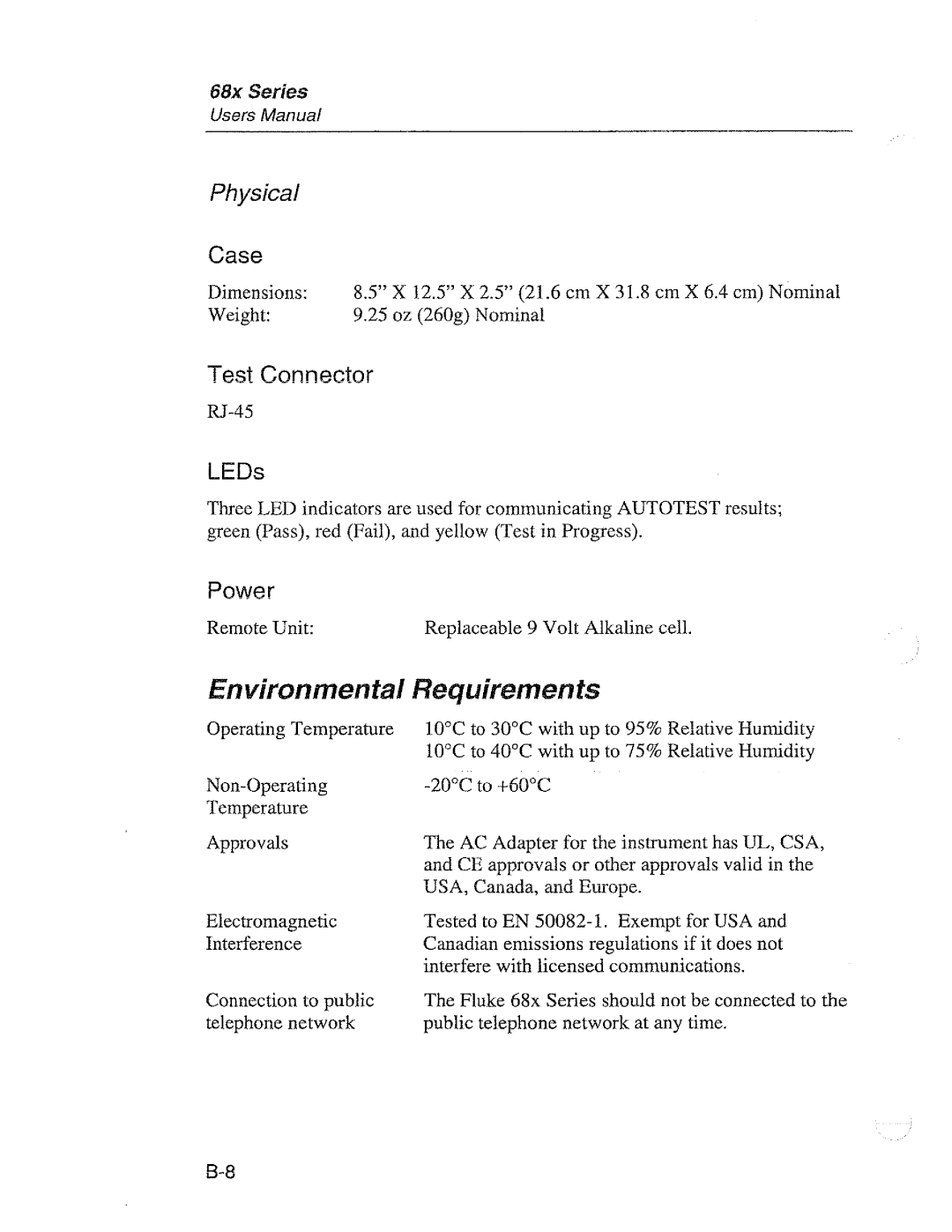 Fluke 68X Series manual 