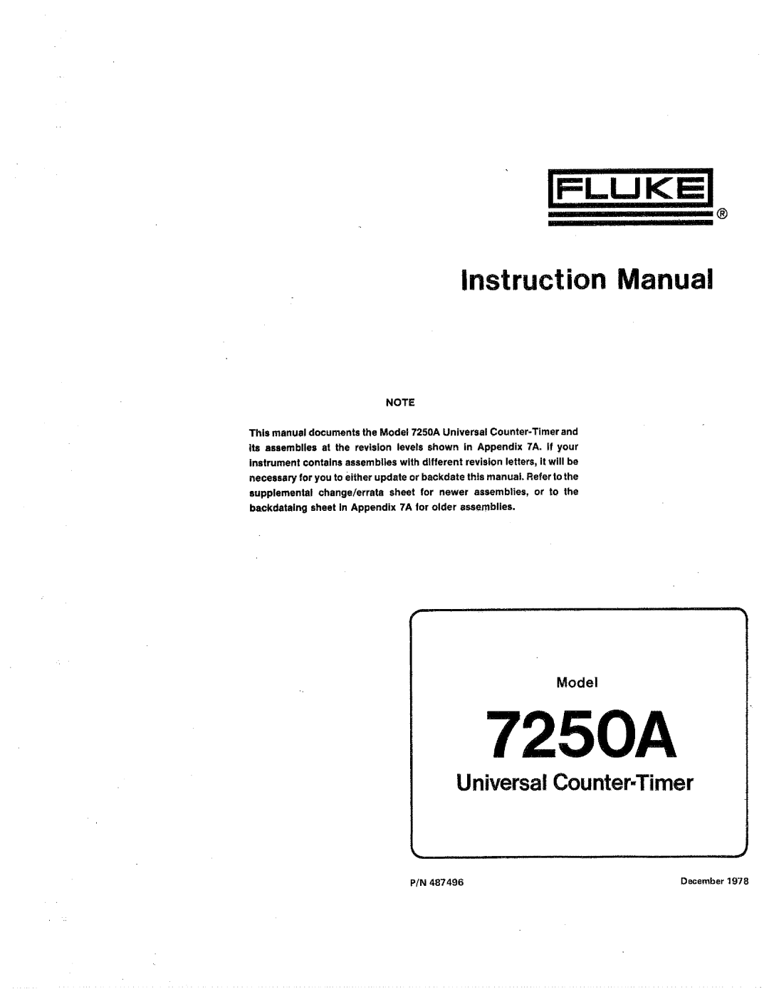 Fluke 7250A manual 