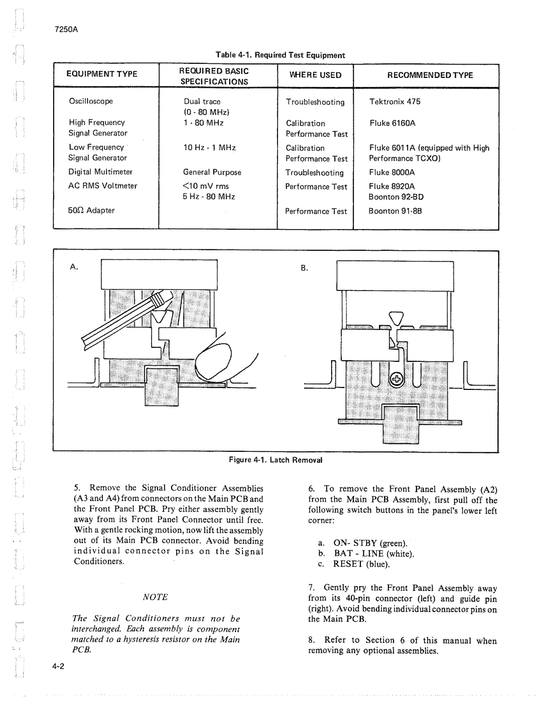 Fluke 7250A manual 