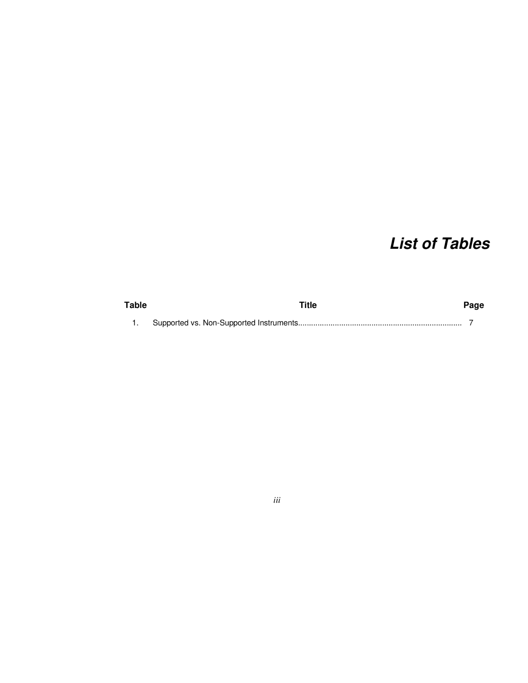 Fluke 744 manual List of Tables 