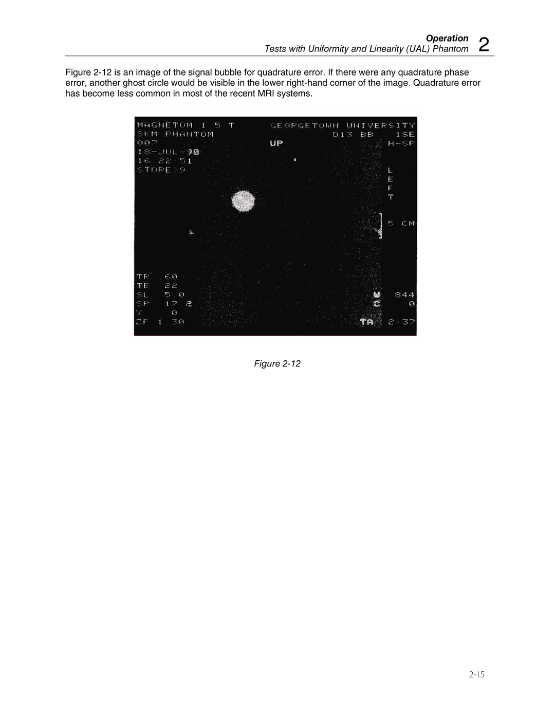 Fluke 76-907, 76-908 user manual Operation Tests with Uniformity and Linearity UAL Phantom 